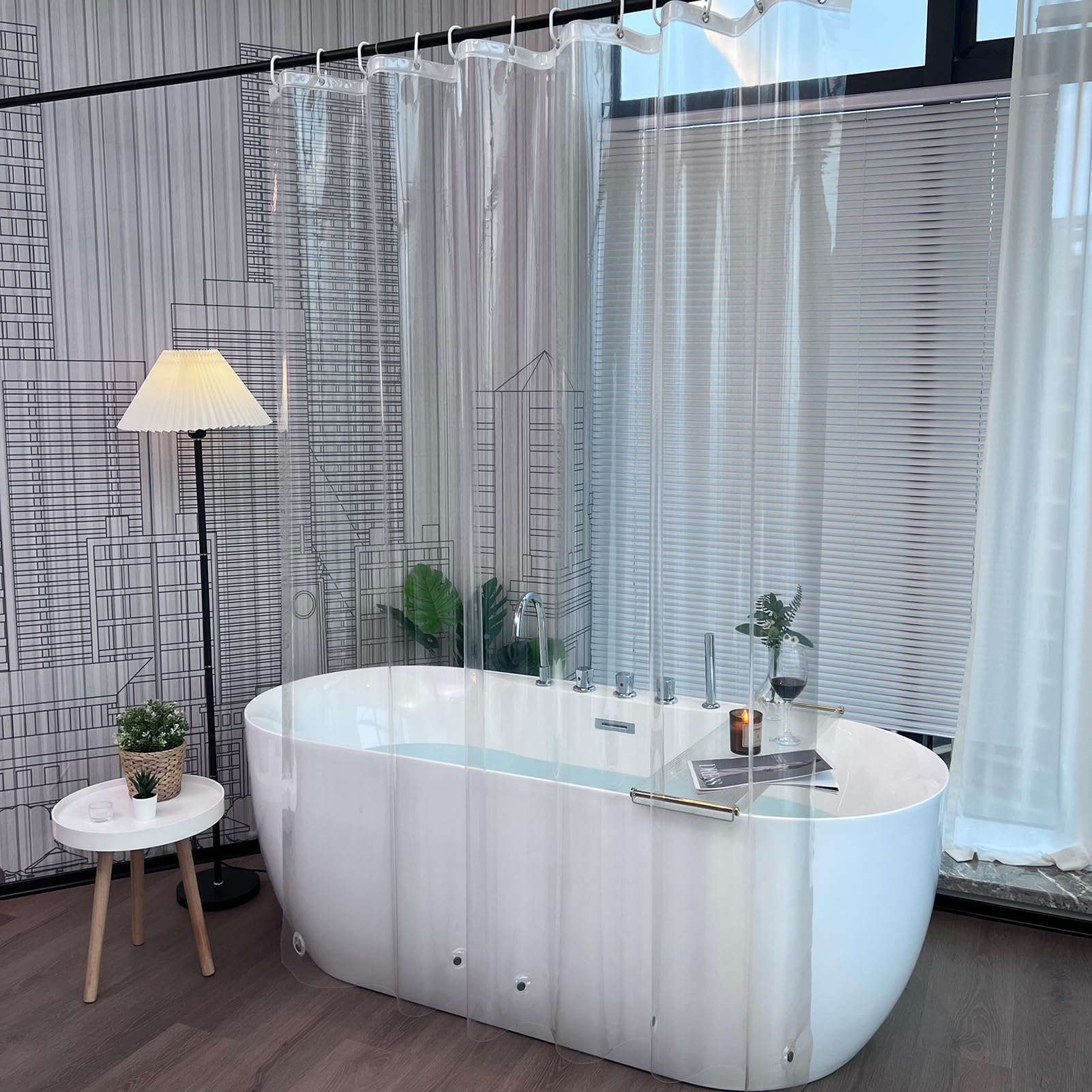 Shower Curtain Liner - Transparante, waterdichte, schimmelwerende douchegordijnen van PEVA,