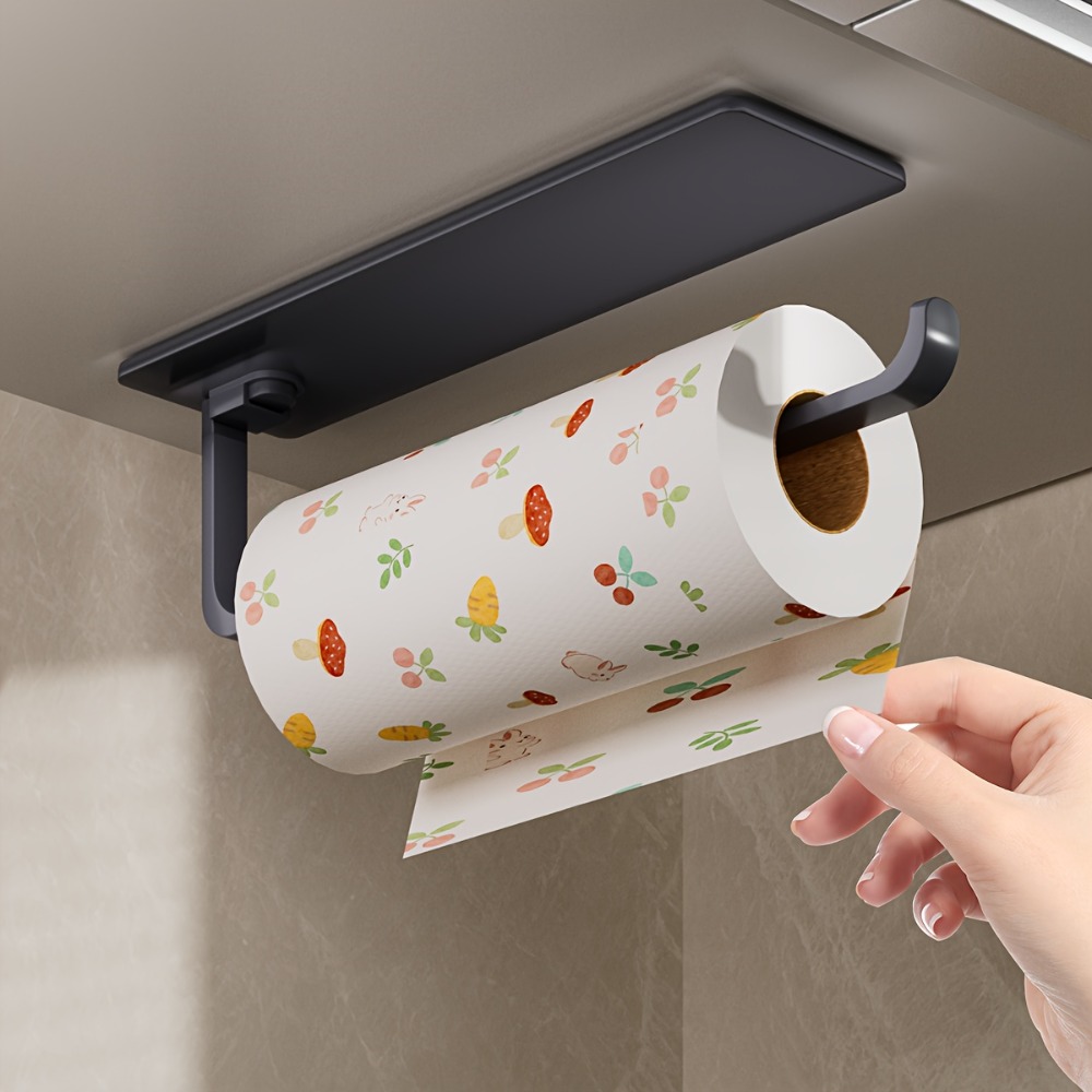 Home Bathroom Paper Towel Dispenser - 1-delige keukenhanddoekhouder - hangende papieren handdoekdispenser