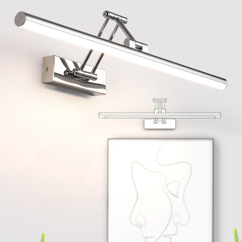 Home Bathroom Vanity - IJzeren driekleurige spiegelvoorlamp Moderne minimalistische ijdelheidslamp