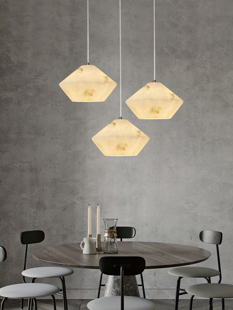 Home Of The Year Bathroom - Moderne natuursteen hanglamp Designer Faux Marble