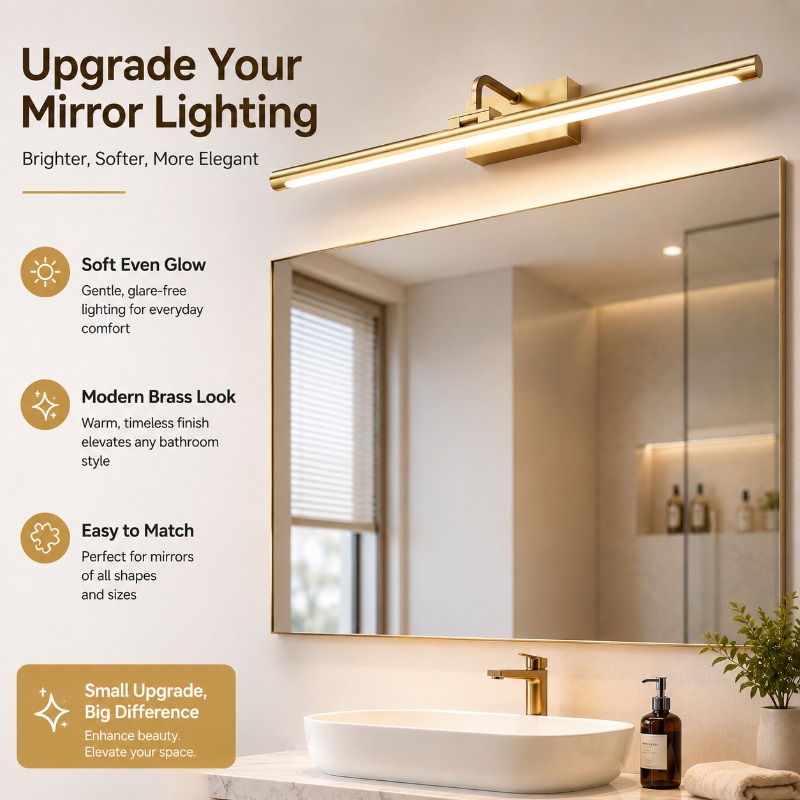 Home Bathroom Vanity - 40cm 55cm 70cm Vintage LED Spiegelverlichting