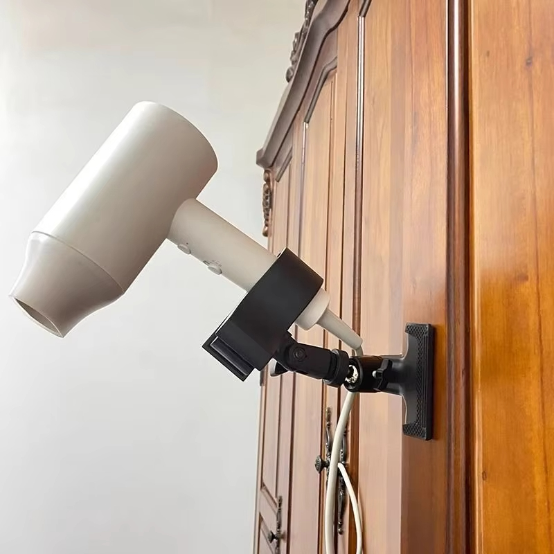 Home Bathroom Hand Dryer - 360 ° Draaibare handsfree föhnhouder, stabiele