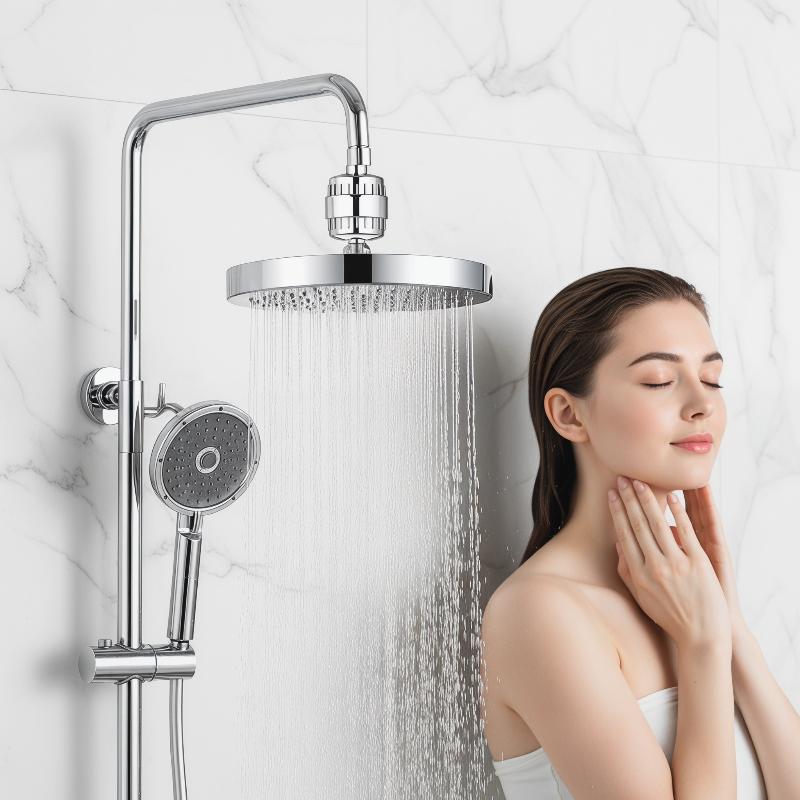 Home Bathroom Water Filter - Nieuwe 15/20-traps douchewaterfilter met hoge capaciteit