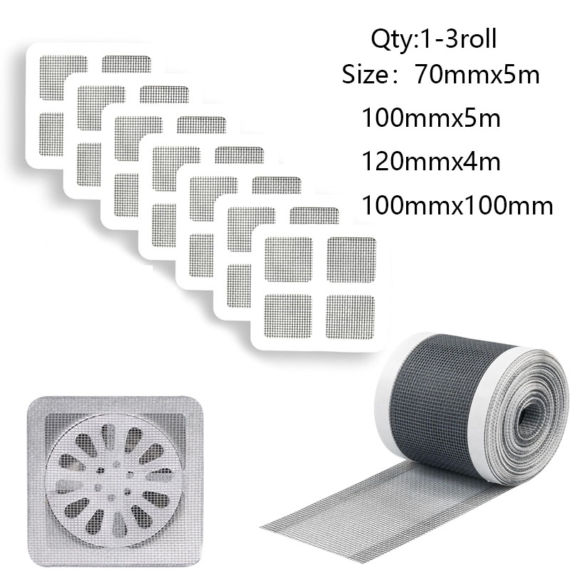 Home Bathroom Water Filter - 1-3 Rolls Cutable Douche Afvoer Haar