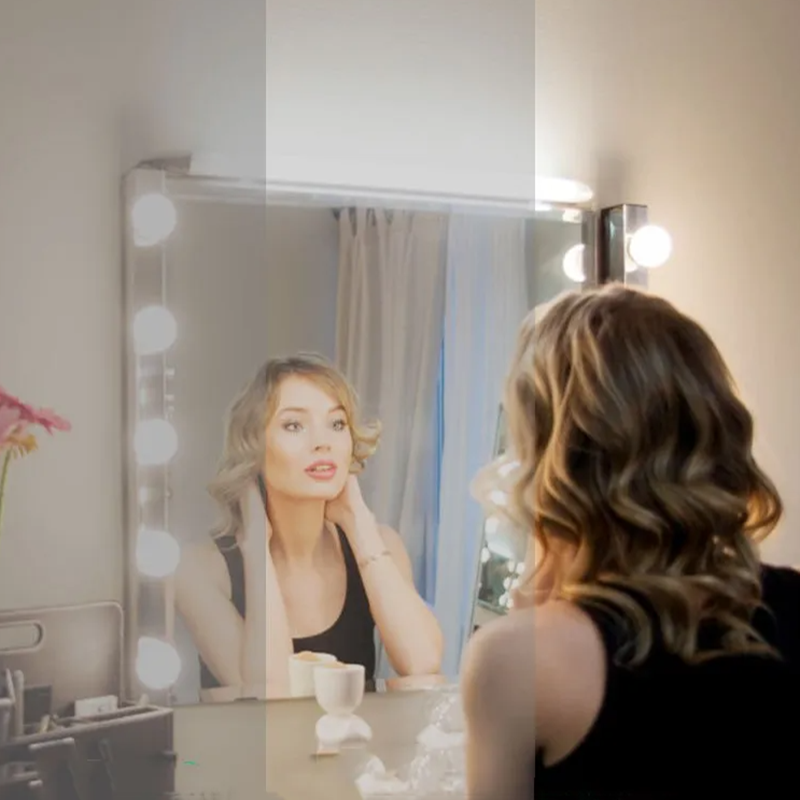 Home Bathroom Vanity - LED cosmetische make-upspiegelverlichting Hollywood-stijl USB dimbaar