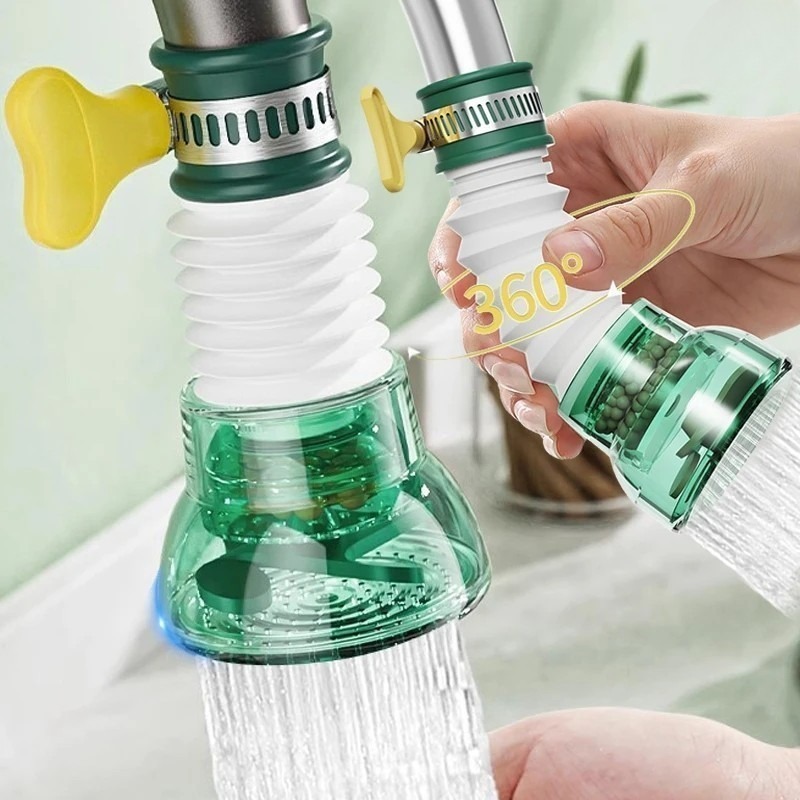 Home Bathroom Water Filter - Universele 360 graden draaibare kraanfilter /