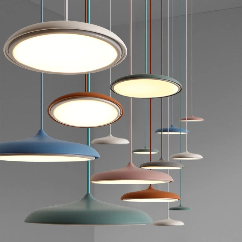 Home Of The Year Bathroom - Moderne UFO Led-hanglamp eenvoudige ronde hanglamp