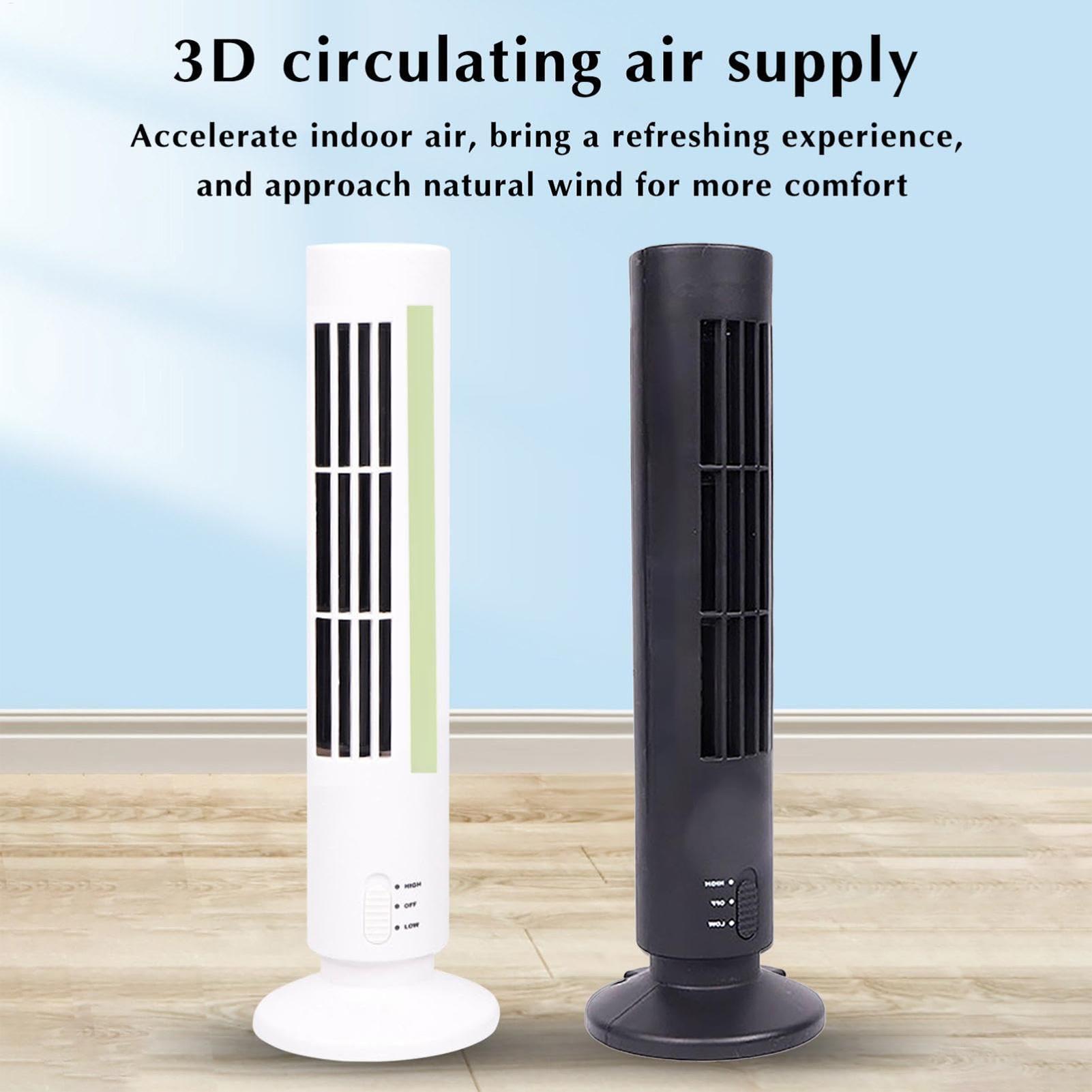 Home Bathroom Fan - Torenventilator Plug-in ruimtebesparende luchtstroomventilator voor aan