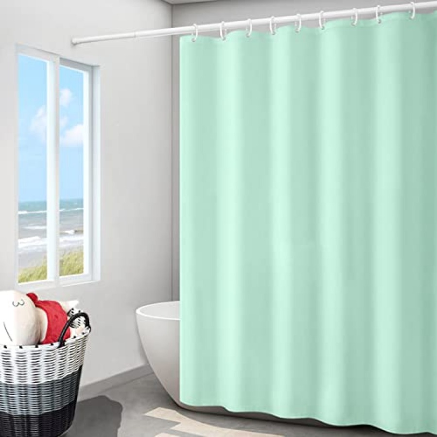 Shower Curtain Liner - Douchegordijnvoering van stof met magneten, waterdicht,
