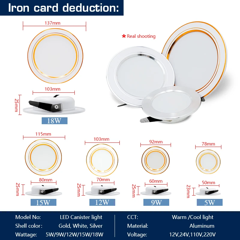 10 stks/partij Led Downlight A - Home Of The Year Bathroom recensie en prijs