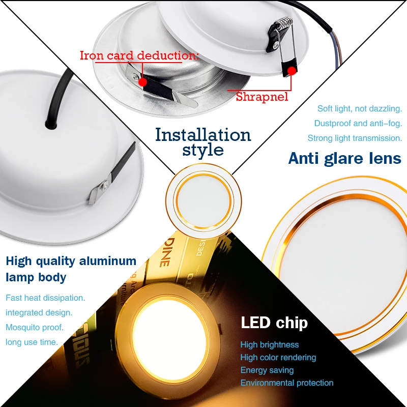 10 stks/partij Led Downlight A - Home Of The Year Bathroom recensie en prijs