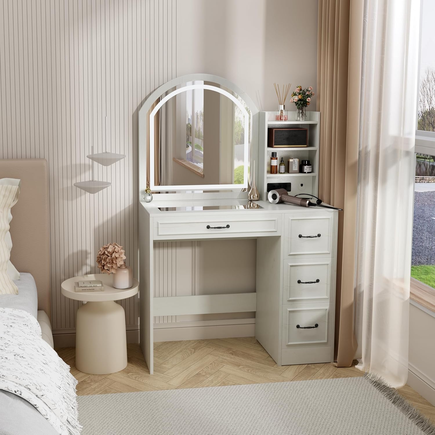 Modern kaptafel met verlichte  - Home Outlet Bathroom Mirrors recensie en prijs