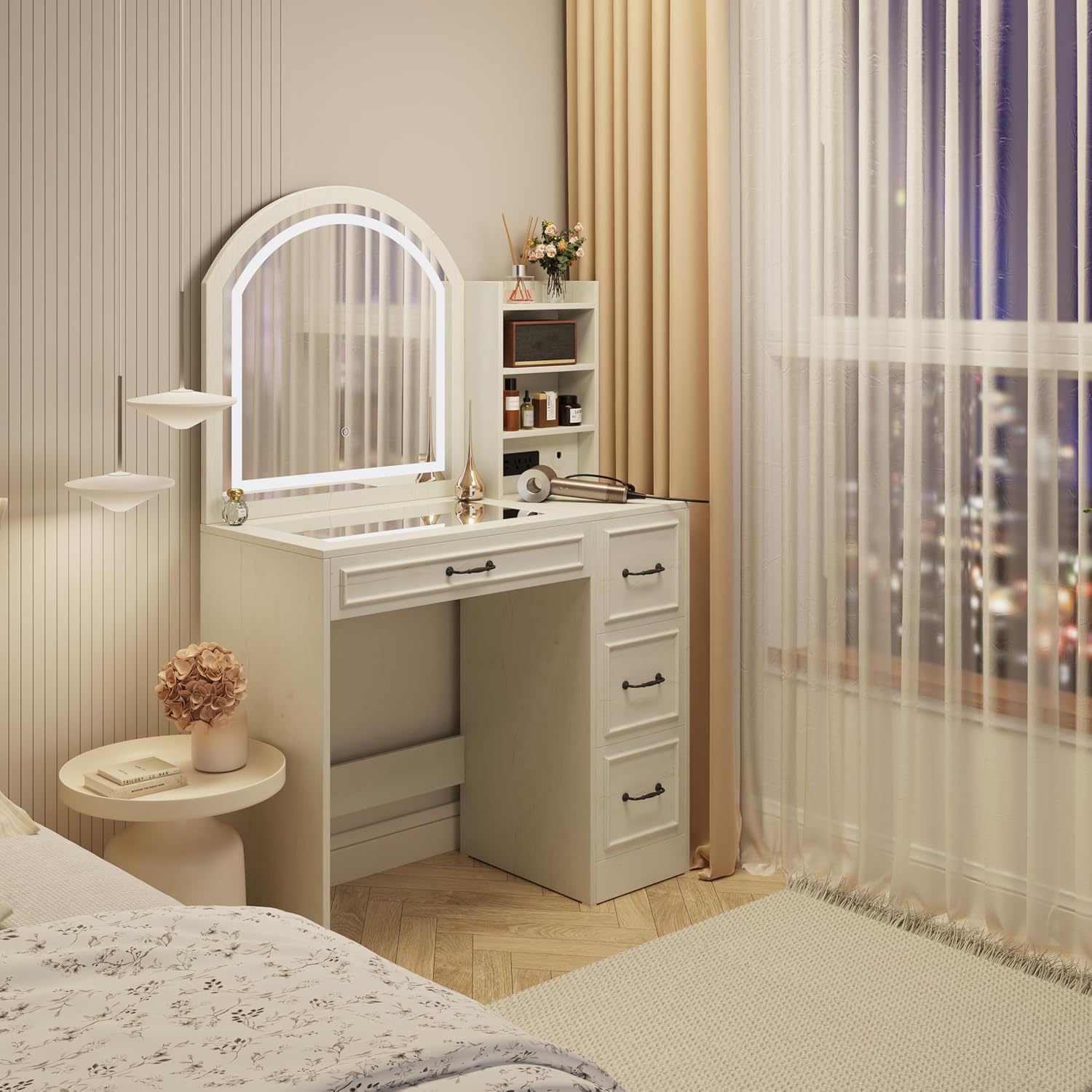 Modern kaptafel met verlichte  - Home Outlet Bathroom Mirrors recensie en prijs