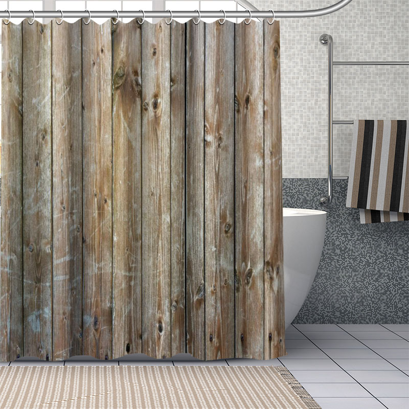 Custom Oud Hout Douche Gordijn - Shower Curtain Liner recensie en prijs