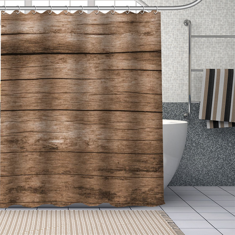Custom Oud Hout Douche Gordijn - Shower Curtain Liner recensie en prijs