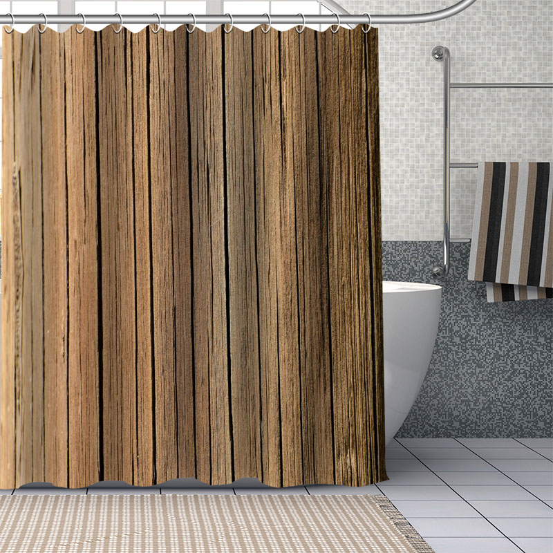 Custom Oud Hout Douche Gordijn - Shower Curtain Liner recensie en prijs