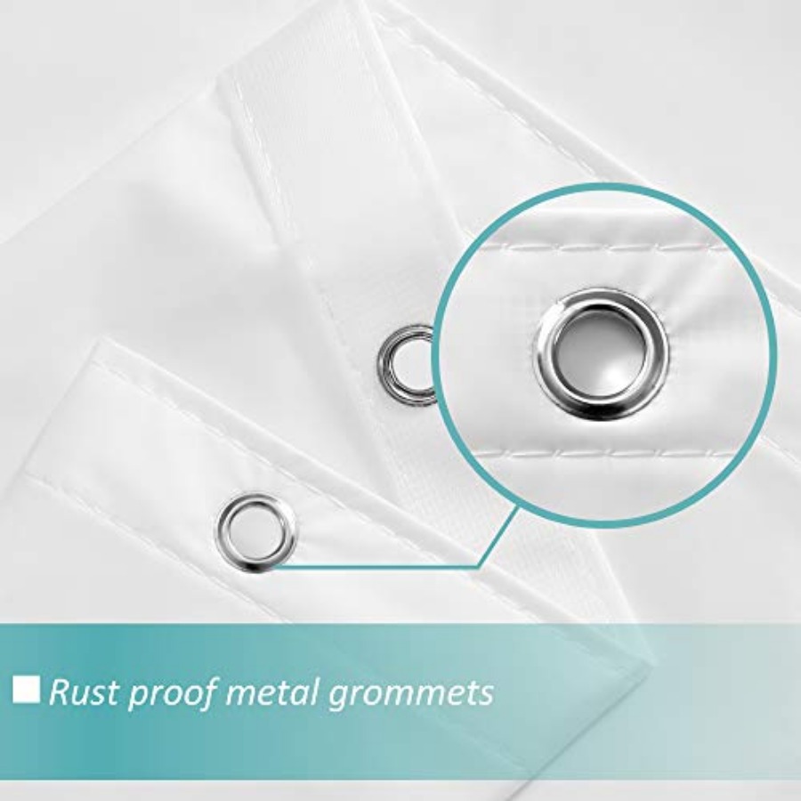 Witte douchegordijnvoering met - Shower Curtain Liner recensie en prijs