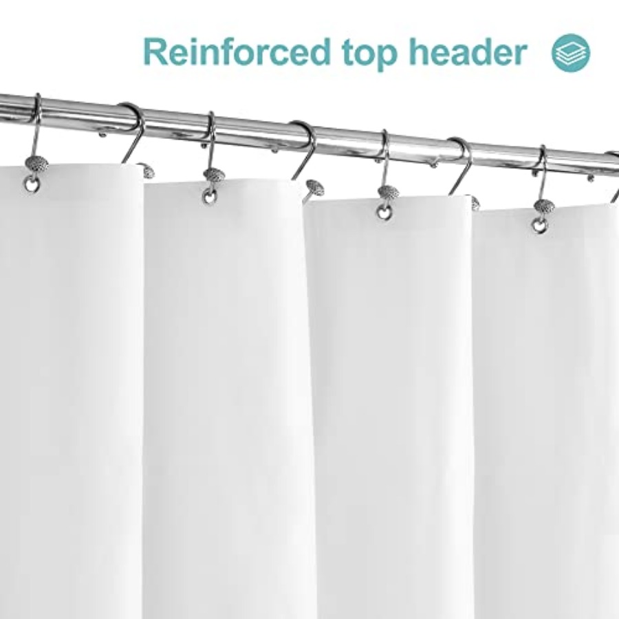 Witte douchegordijnvoering met - Shower Curtain Liner recensie en prijs