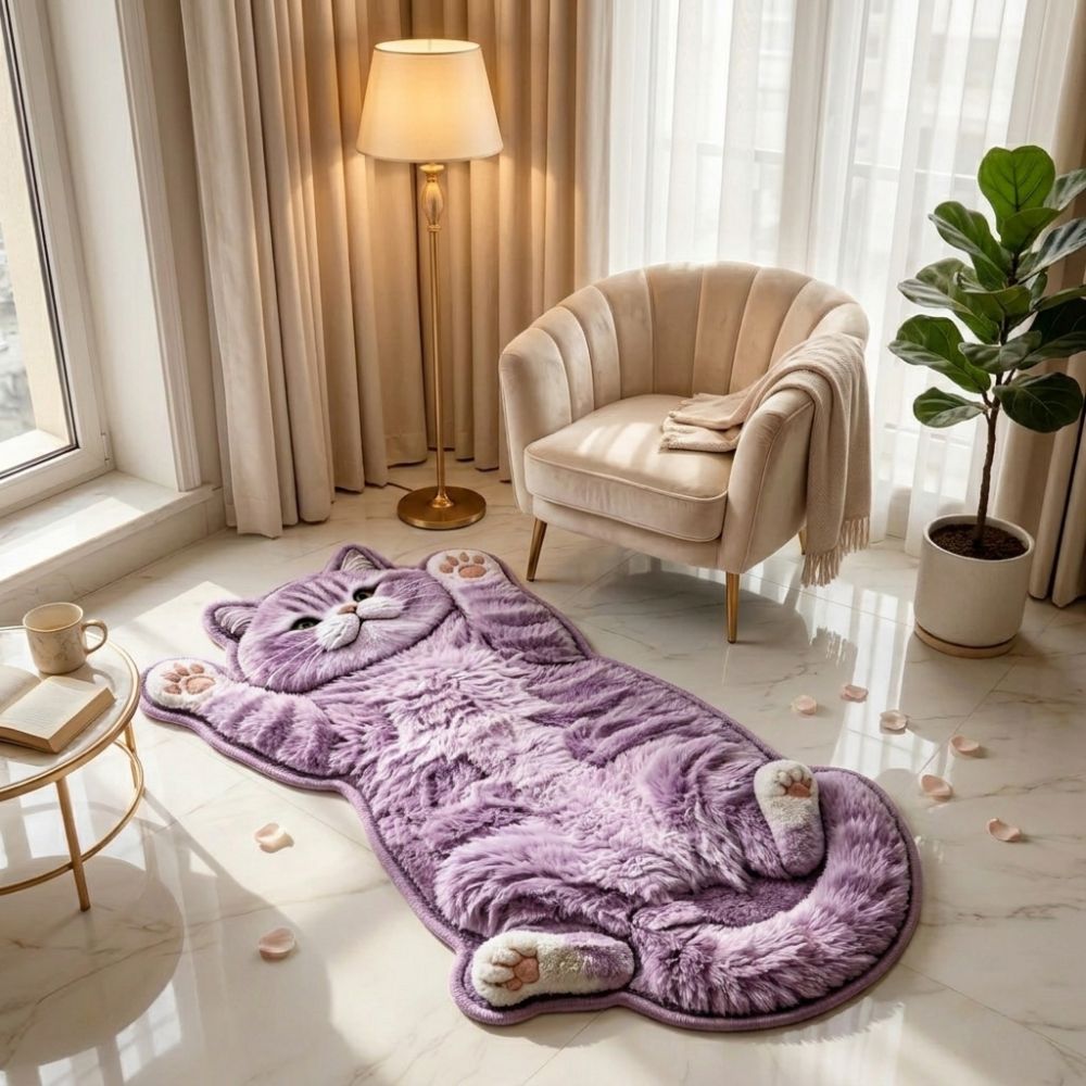 Zacht 2D kattenvormig vloerkle - Home Bathroom Carpet recensie en prijs