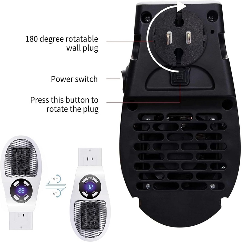 Eco Plug-in elektrische verwar - Home Bathroom Fan recensie en prijs