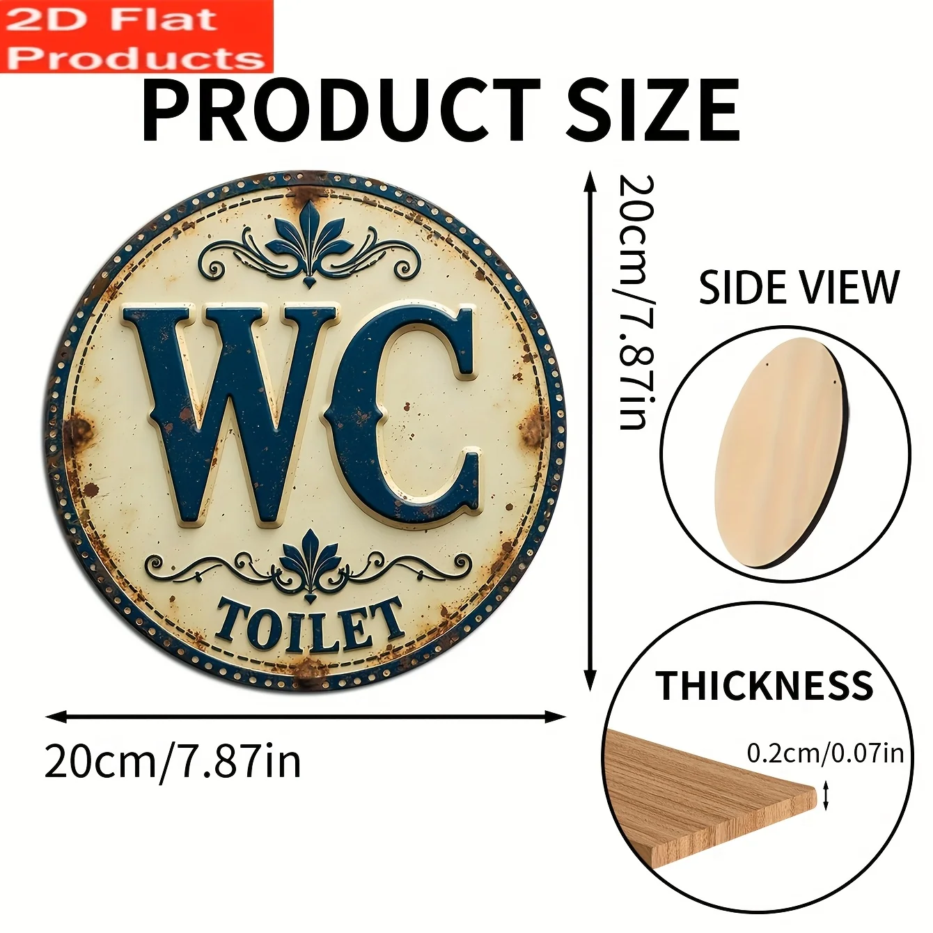 Retro houten badkamertafelbord - Home Of The Year Bathroom recensie en prijs