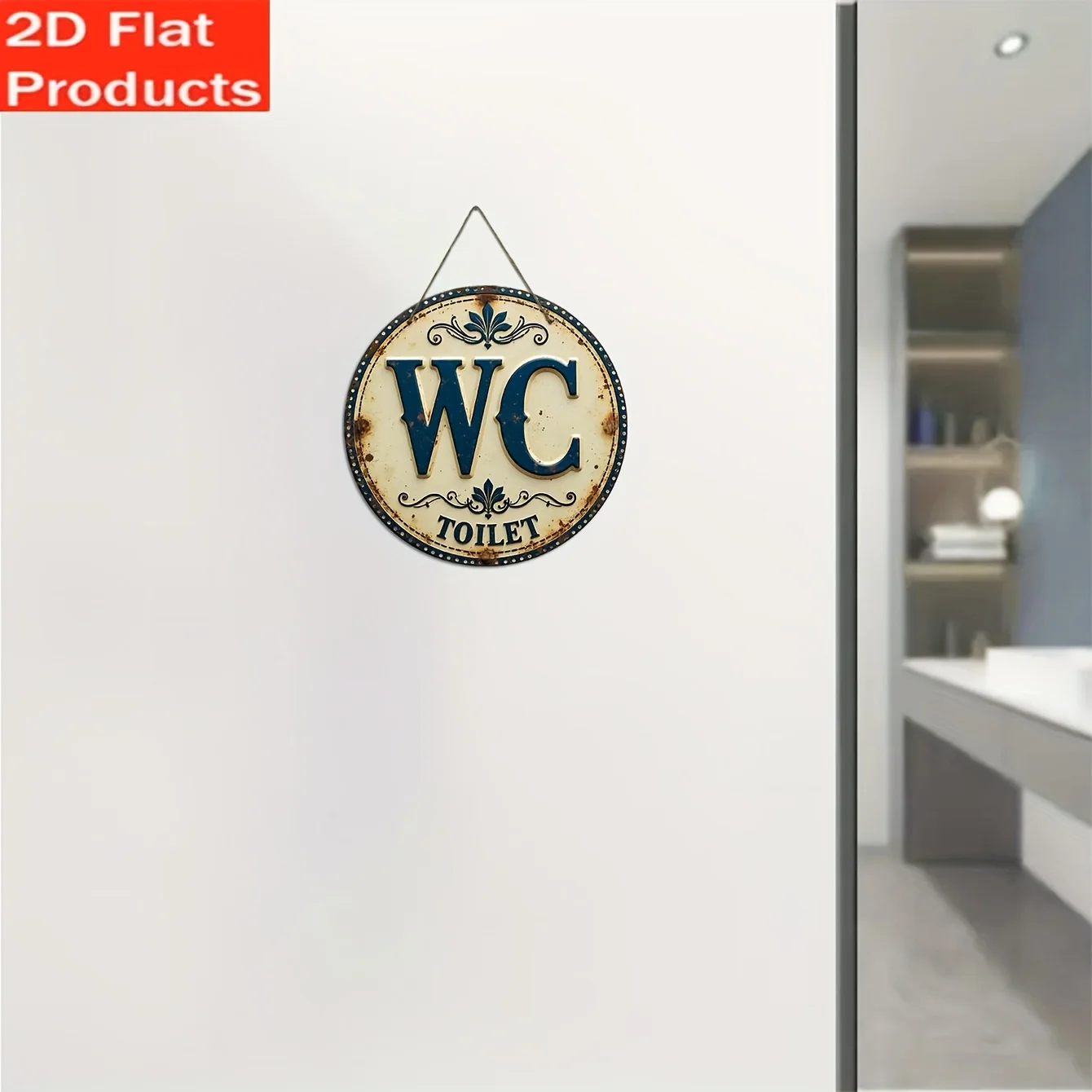 Retro houten badkamertafelbord - Home Of The Year Bathroom recensie en prijs