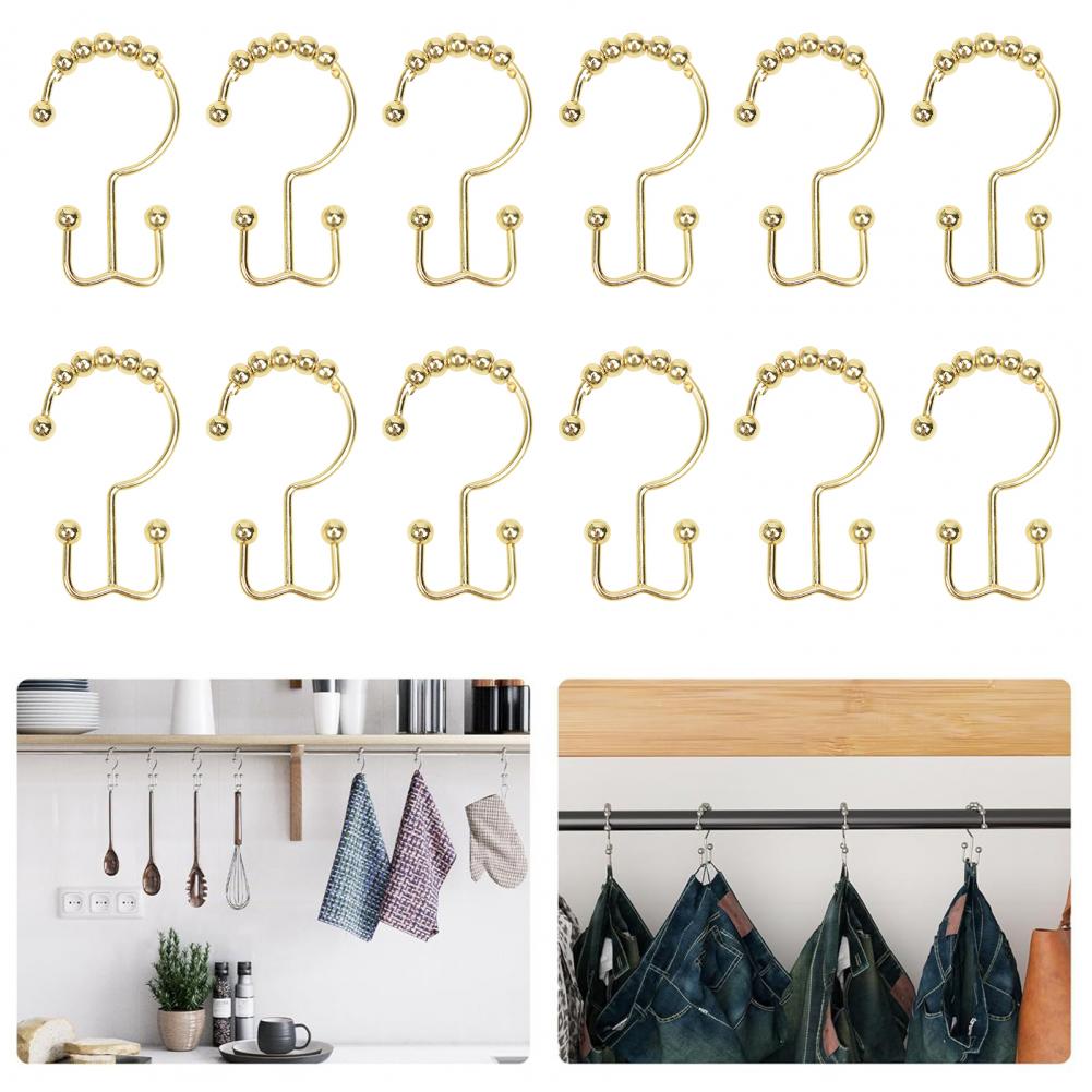 12-delige metalen douchegordij - Shower Curtain Liner recensie en prijs