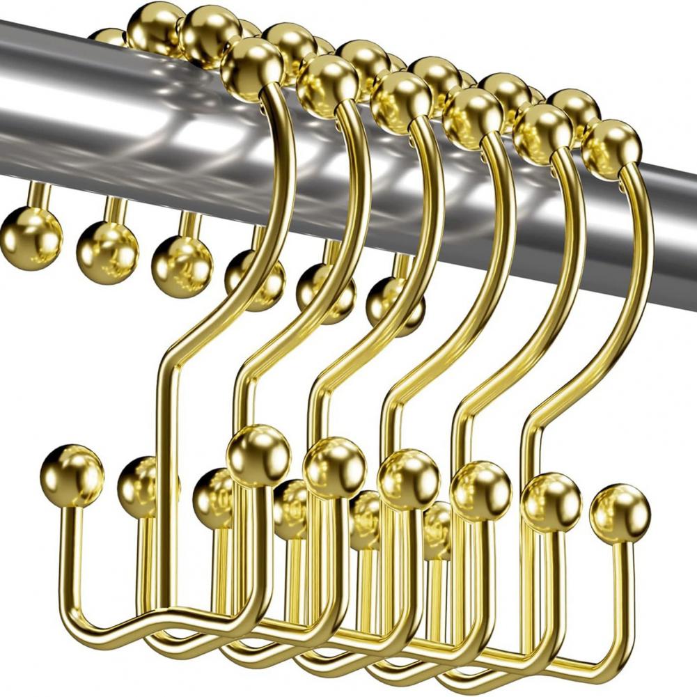 12-delige metalen douchegordij - Shower Curtain Liner recensie en prijs