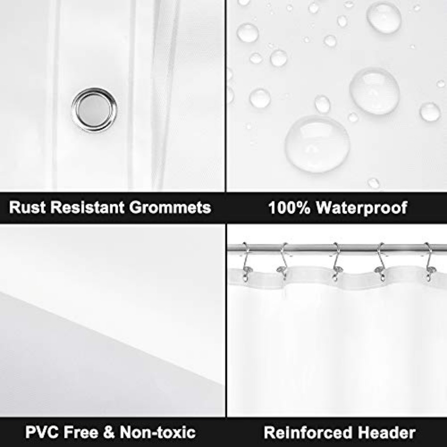 Matglanzende douchegordijnvoer - Shower Curtain Liner recensie en prijs