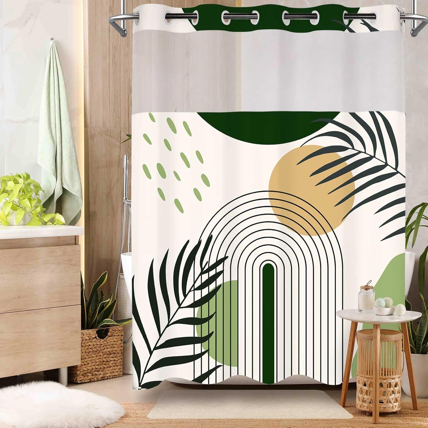 Douchegordijn zonder haak met  - Shower Curtain Liner recensie en prijs