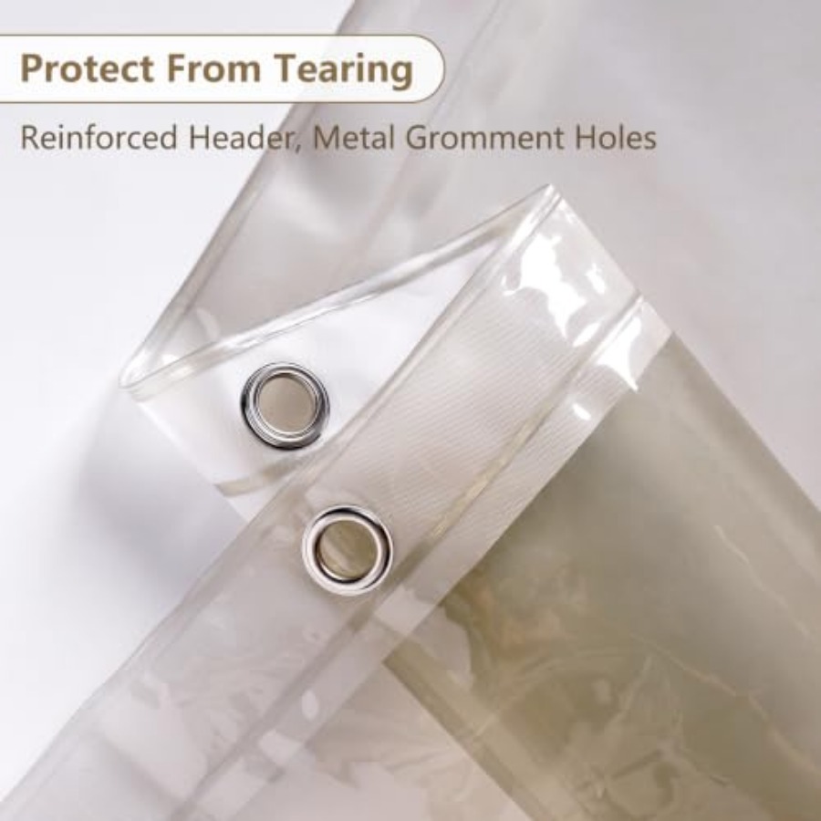 Waterdichte bruine plastic dou - Shower Curtain Liner recensie en prijs