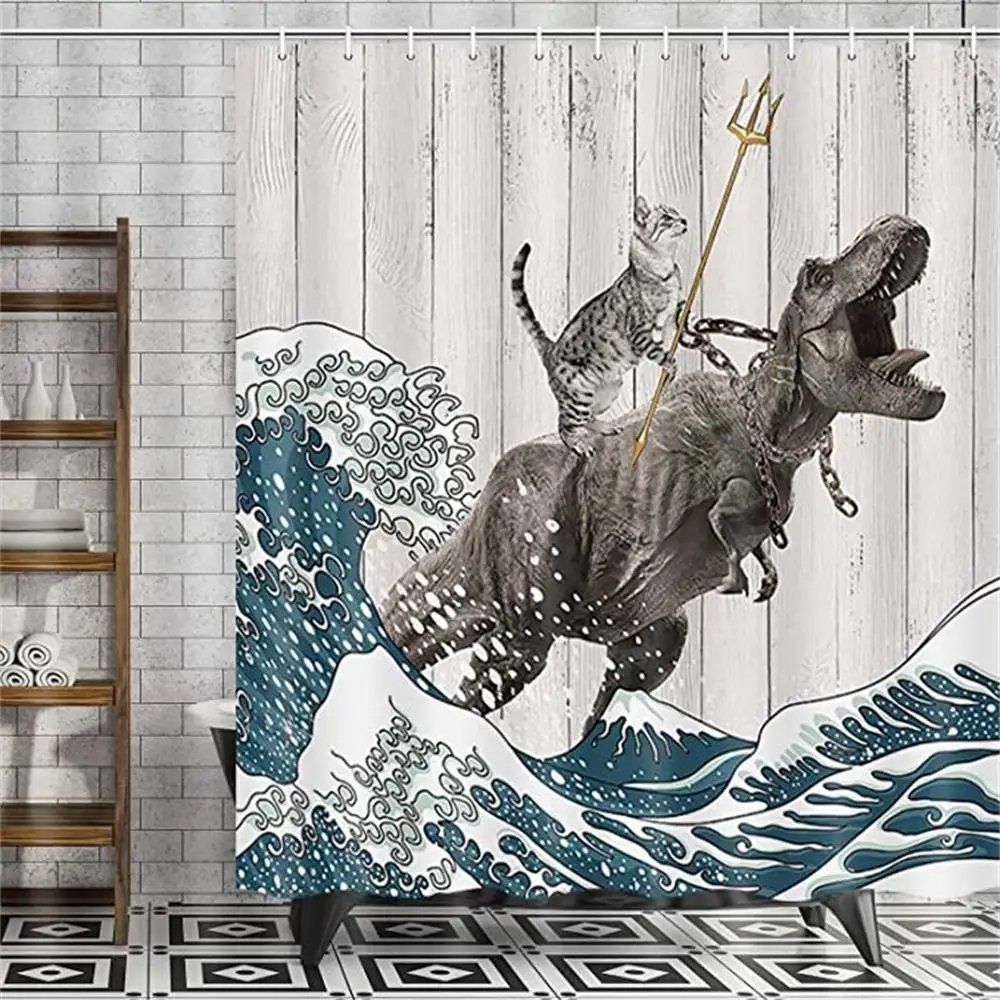 Grappige Kat Douchegordijn, Co - Shower Curtain Liner recensie en prijs