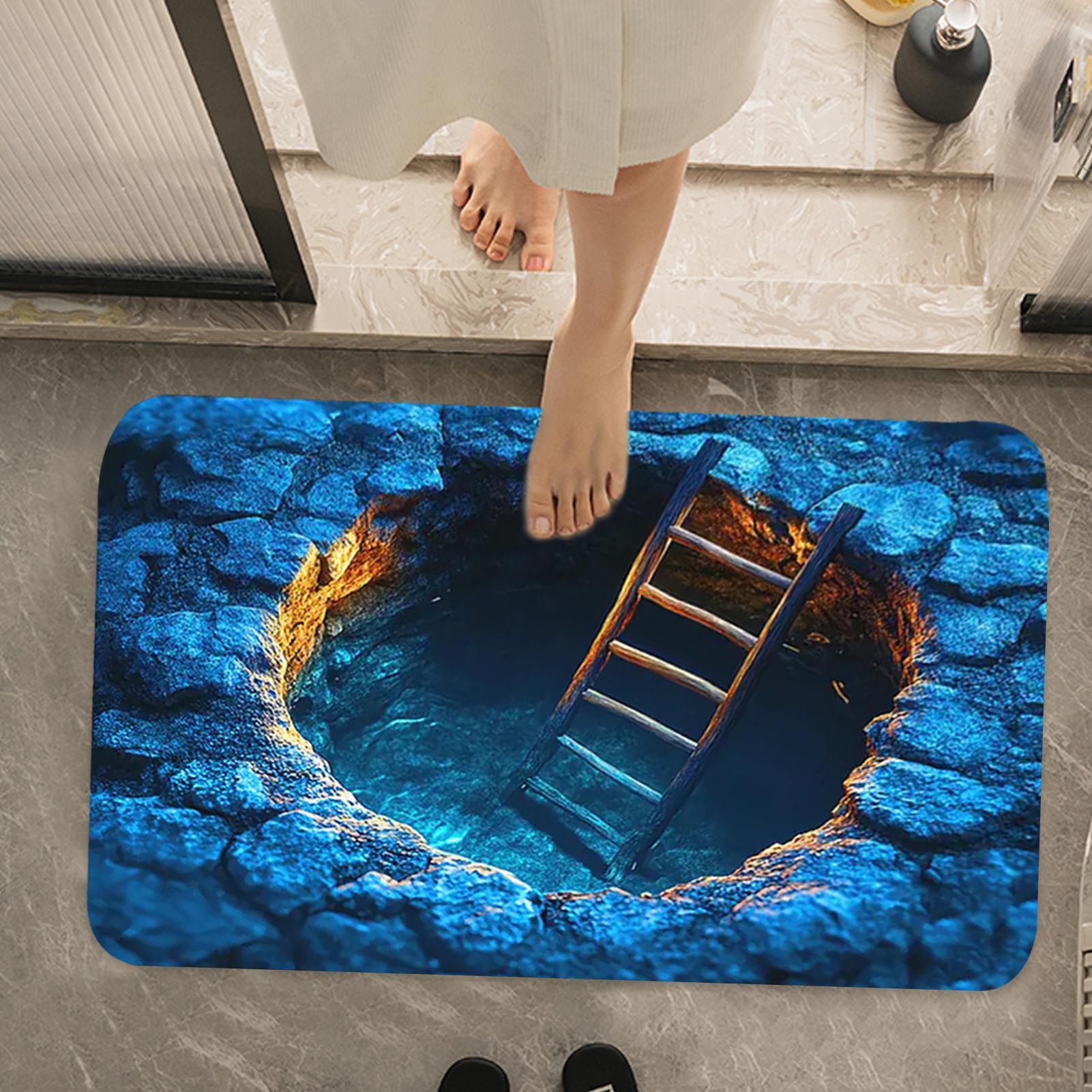 3D Optische Illusie Gat Tapijt - Home Bathroom Carpet recensie en prijs