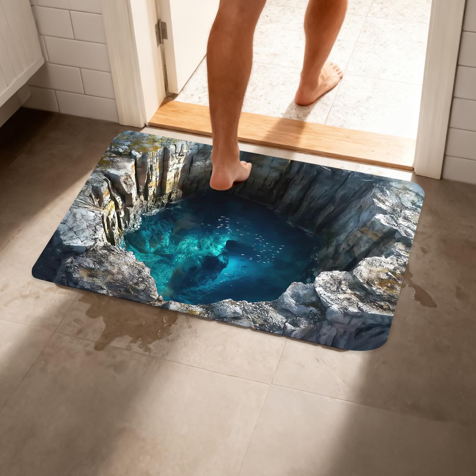 3D Optische Illusie Gat Tapijt - Home Bathroom Carpet recensie en prijs