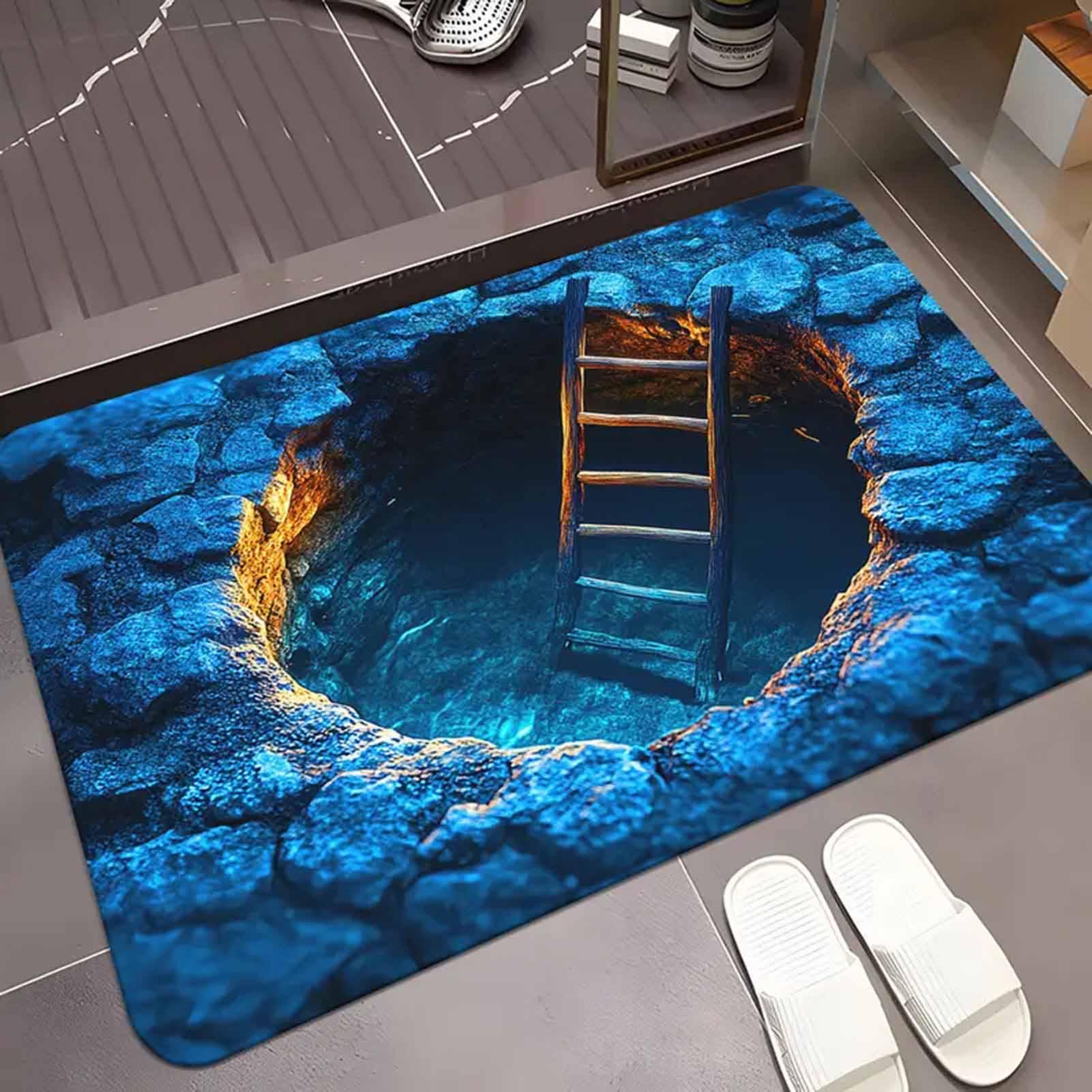 3D Optische Illusie Gat Tapijt - Home Bathroom Carpet recensie en prijs