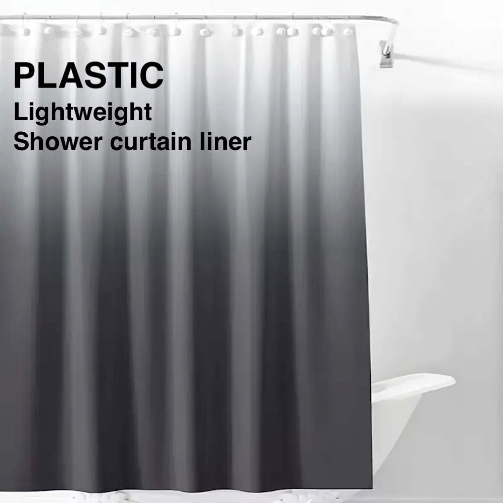 1Pc Grijs Gradiënt Douchegordi - Shower Curtain Liner recensie en prijs