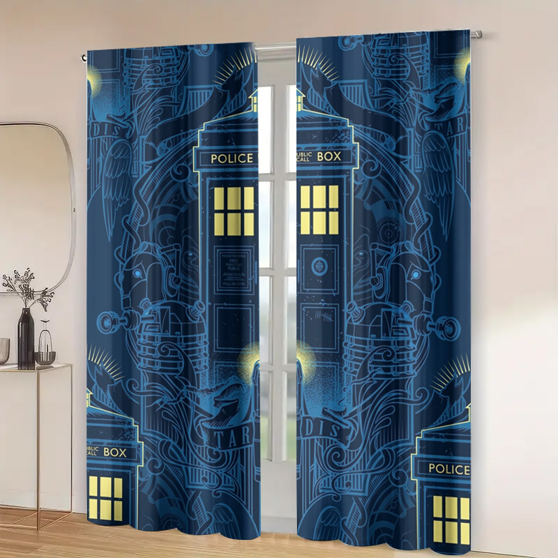 Vintage blauwe grafische polit - Home Bathroom Called recensie en prijs
