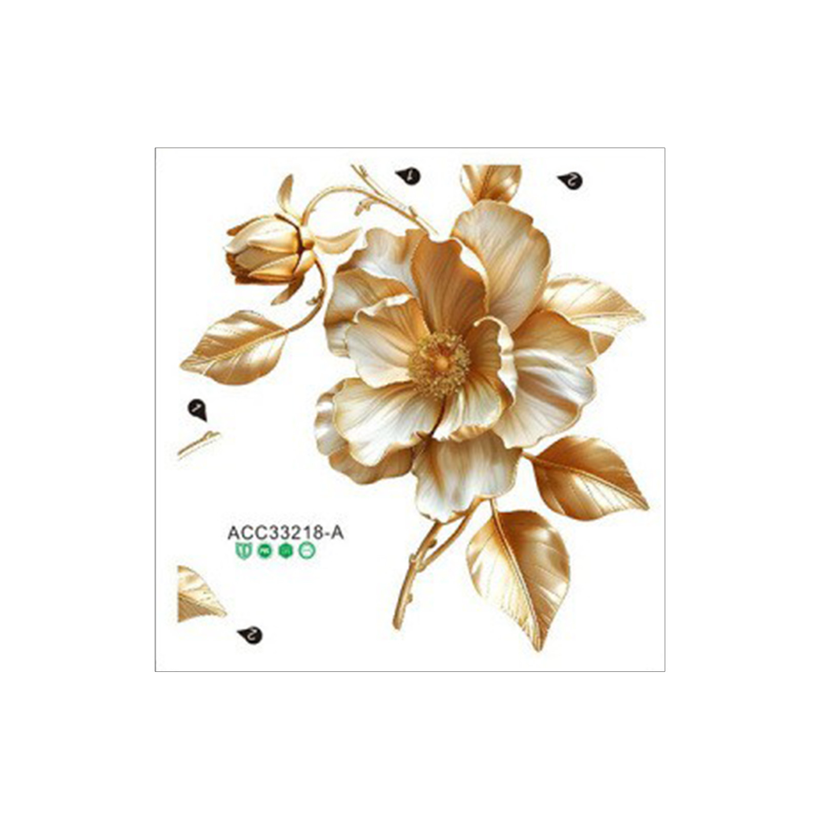 2 stuks bloementoiletstickers  - Home Of The Year Bathroom recensie en prijs
