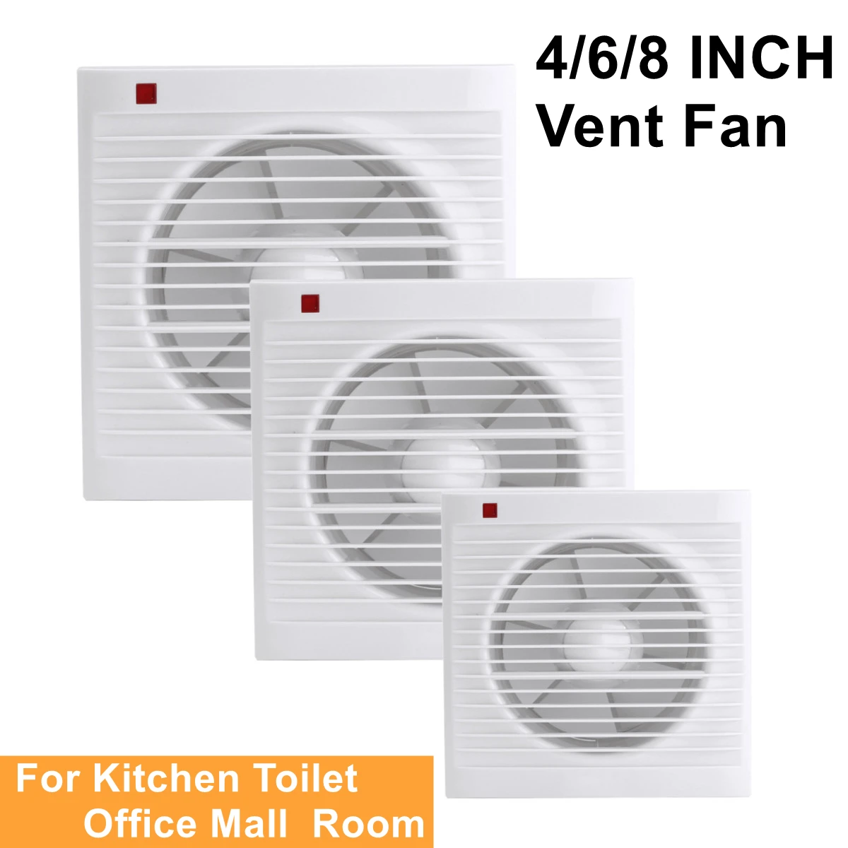 4 Inch 6 Inch 8 Inch 220 V Mut - Home Bathroom Fan recensie en prijs