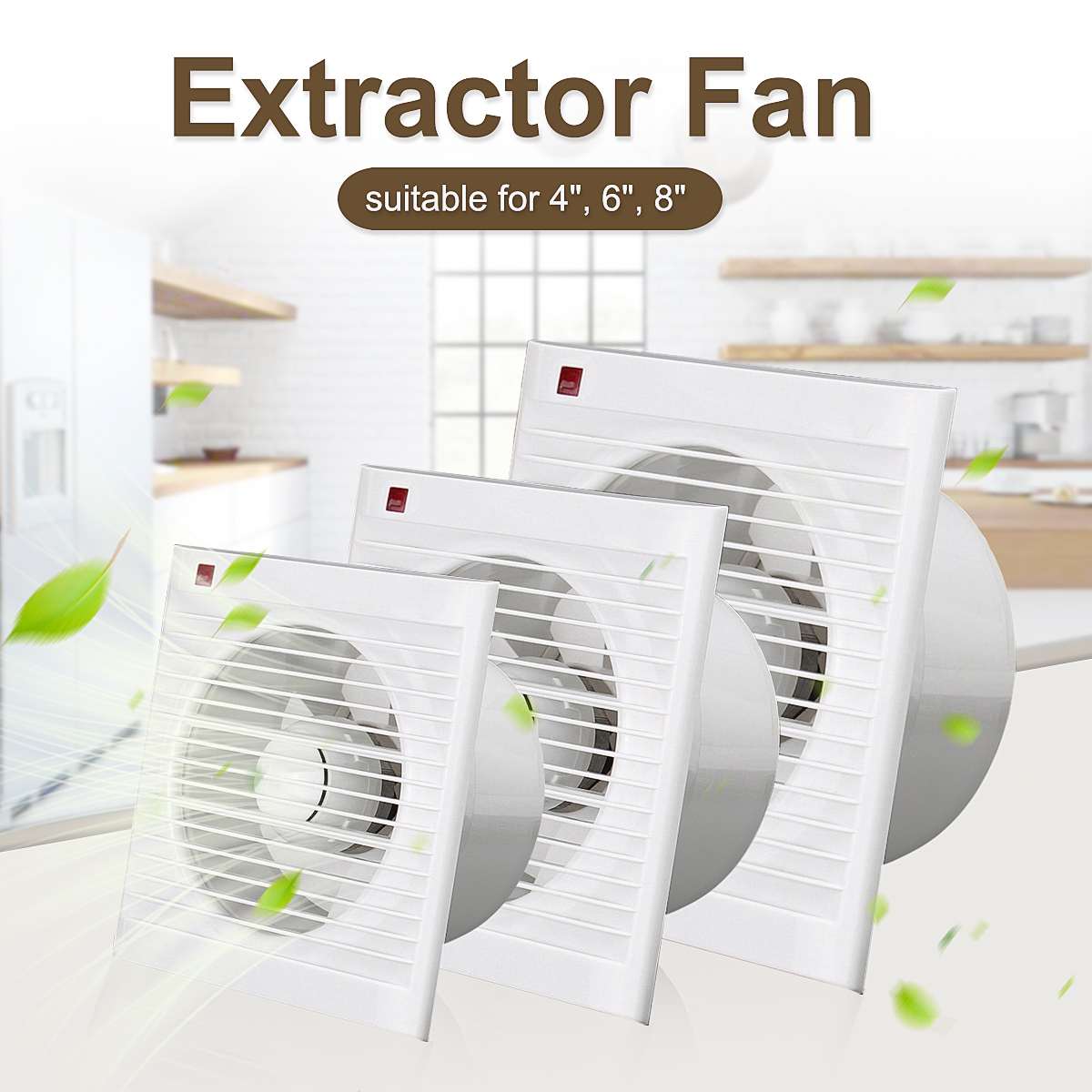 4 Inch 6 Inch 8 Inch 220 V Mut - Home Bathroom Fan recensie en prijs