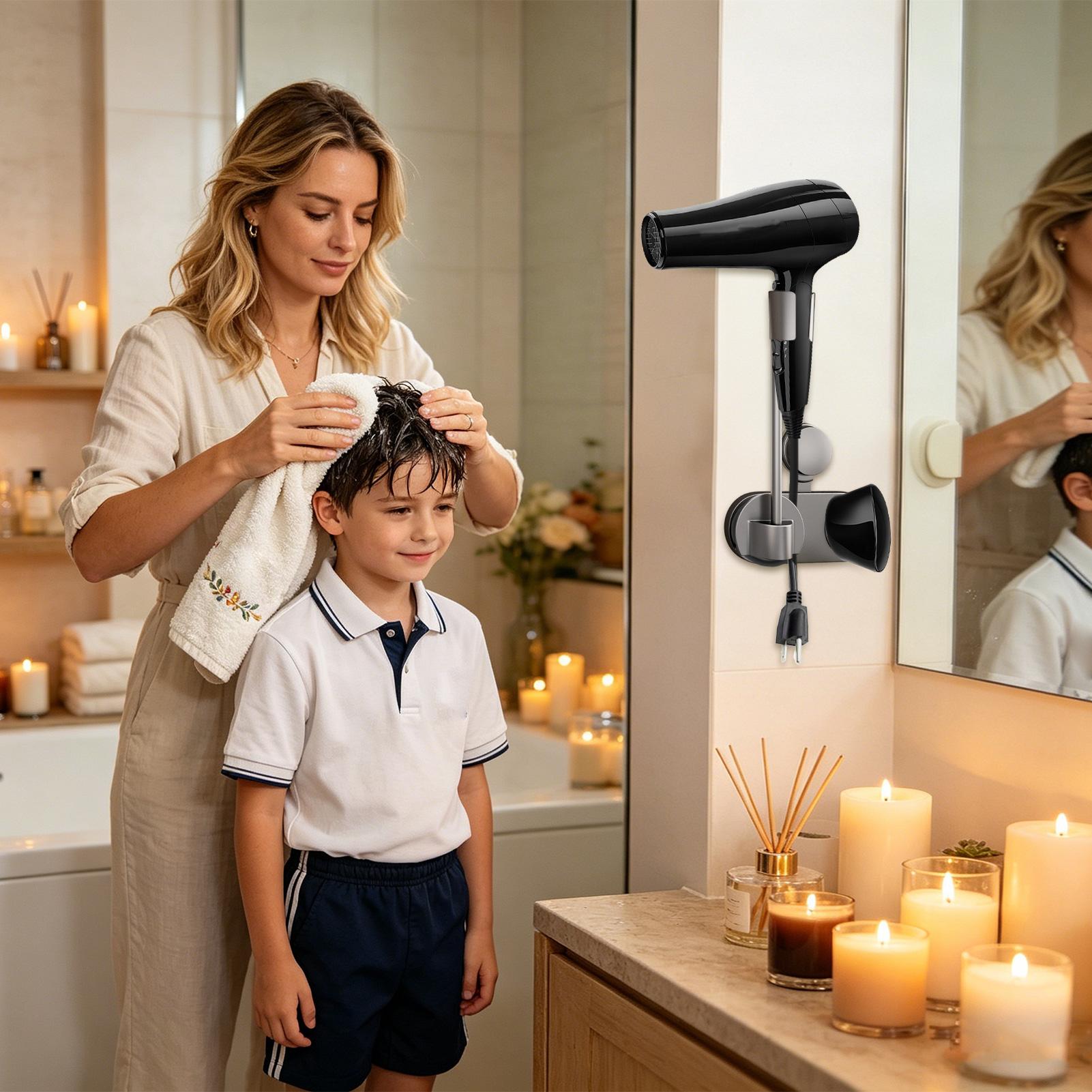 Föhnhouder Wandmontage Zuignap - Home Bathroom Hand Dryer recensie en prijs